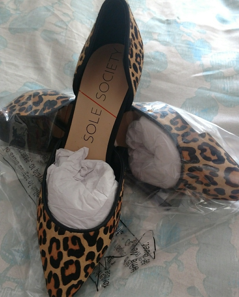 Sole Society leopard pumps size 8.5
